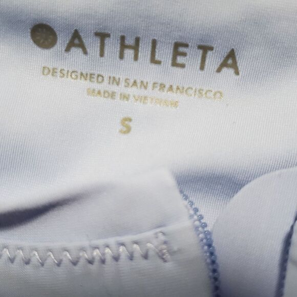 Athleta Cornflower Blue Athletic 1/3 Zip Top - Picture 5 of 5